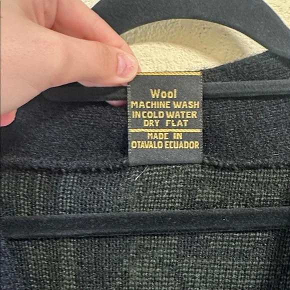 1980's Vintage Tejidos Rumiñahui Wool Alpaca Western Cardigan size XL